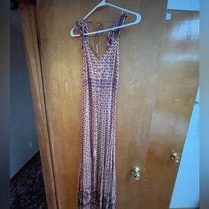 Spell Frill Sunset Road Patterned Maxi Dress